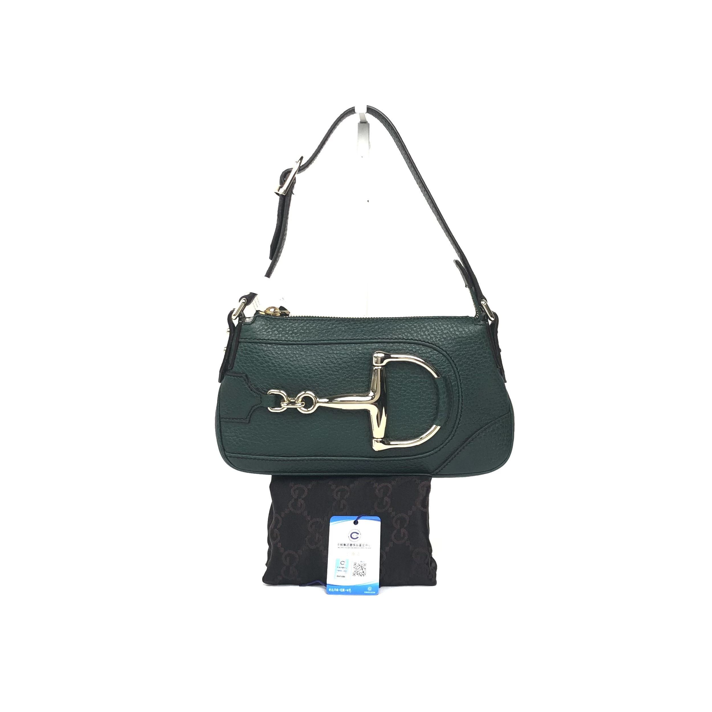 Gucci  Shoulder Bag Cowhide Green