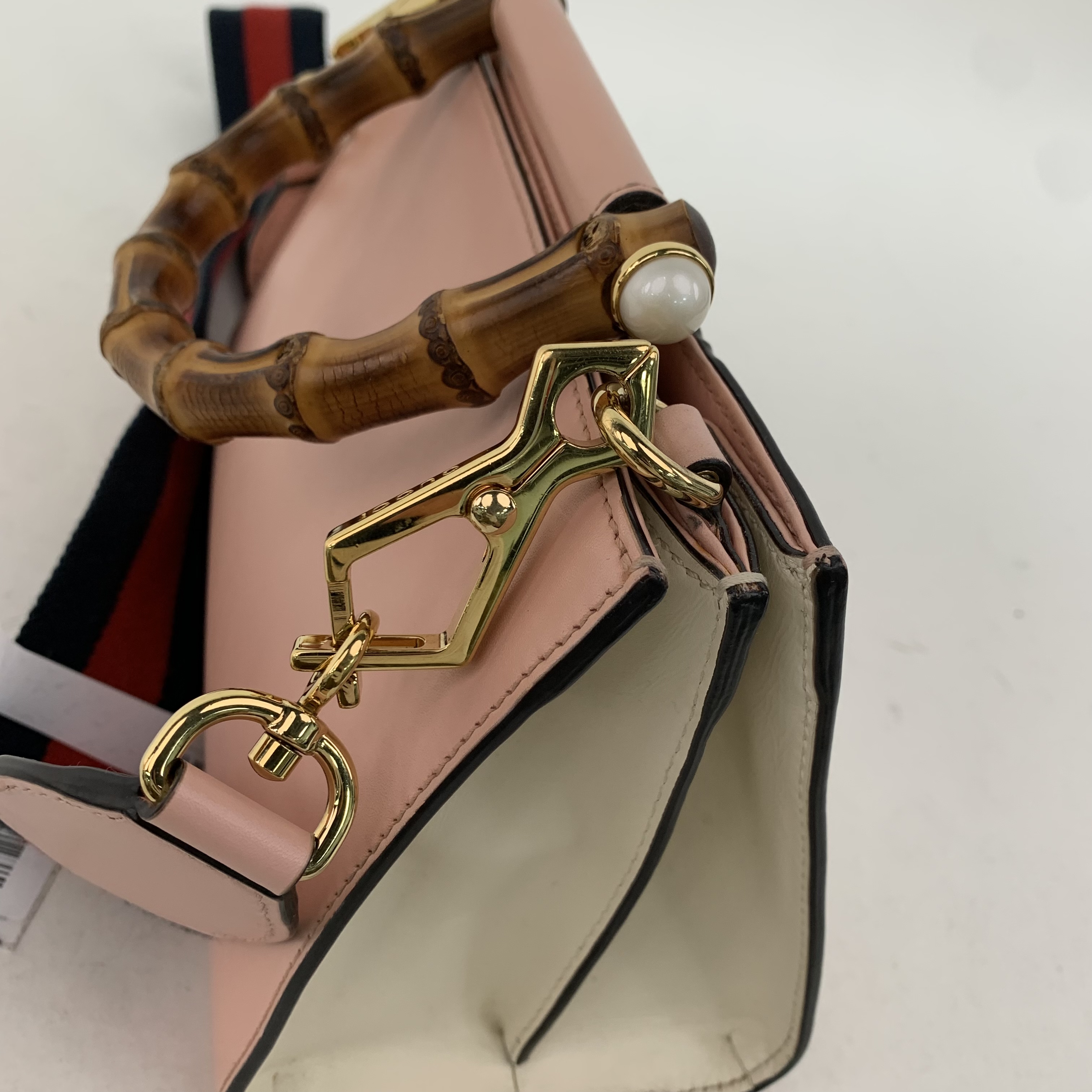Gucci Nymphaea Shoulder Bag Cowhide Pink - Picture 11 of 13
