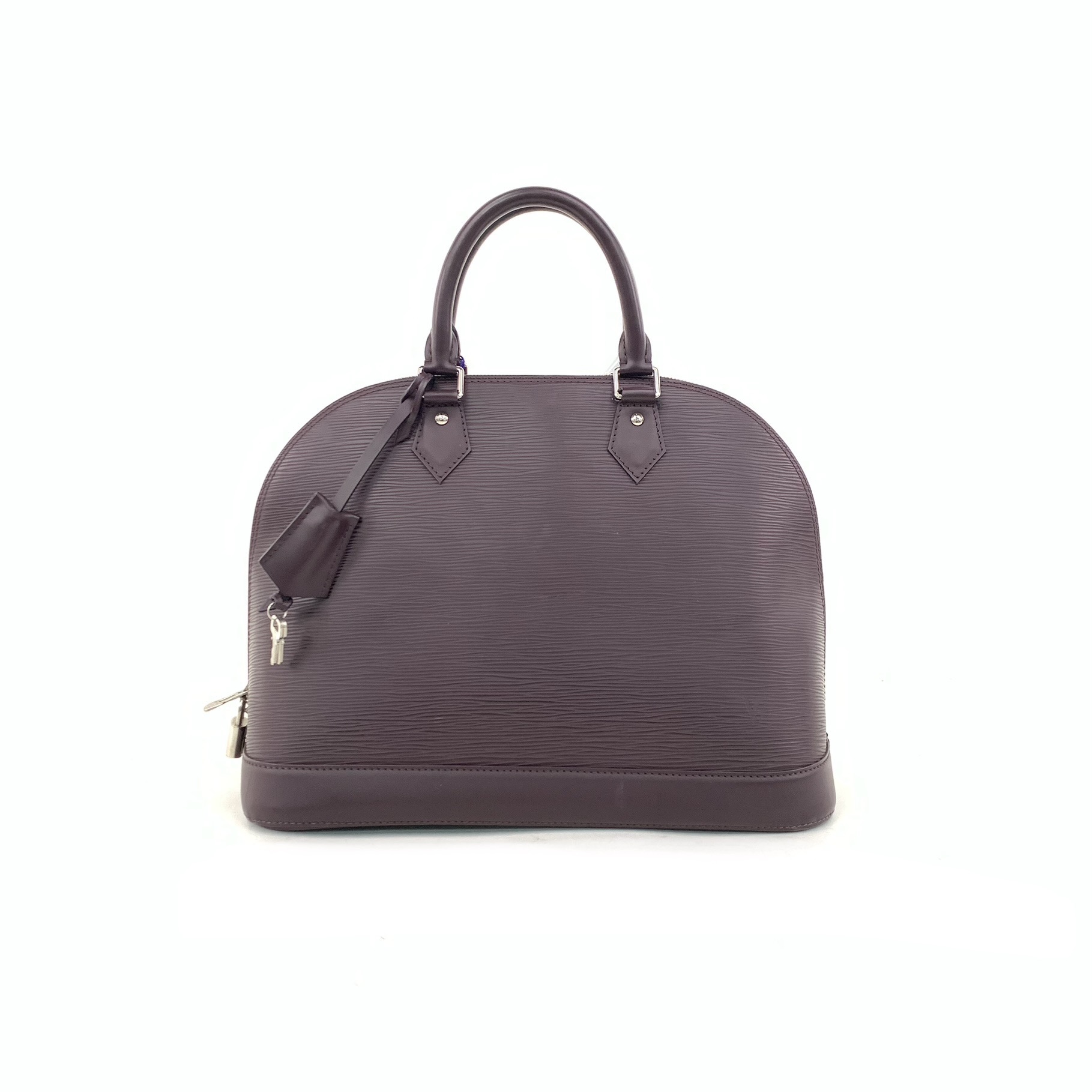 Louis Vuitton ALMA Handbag Epi Cowhide Yan Purple