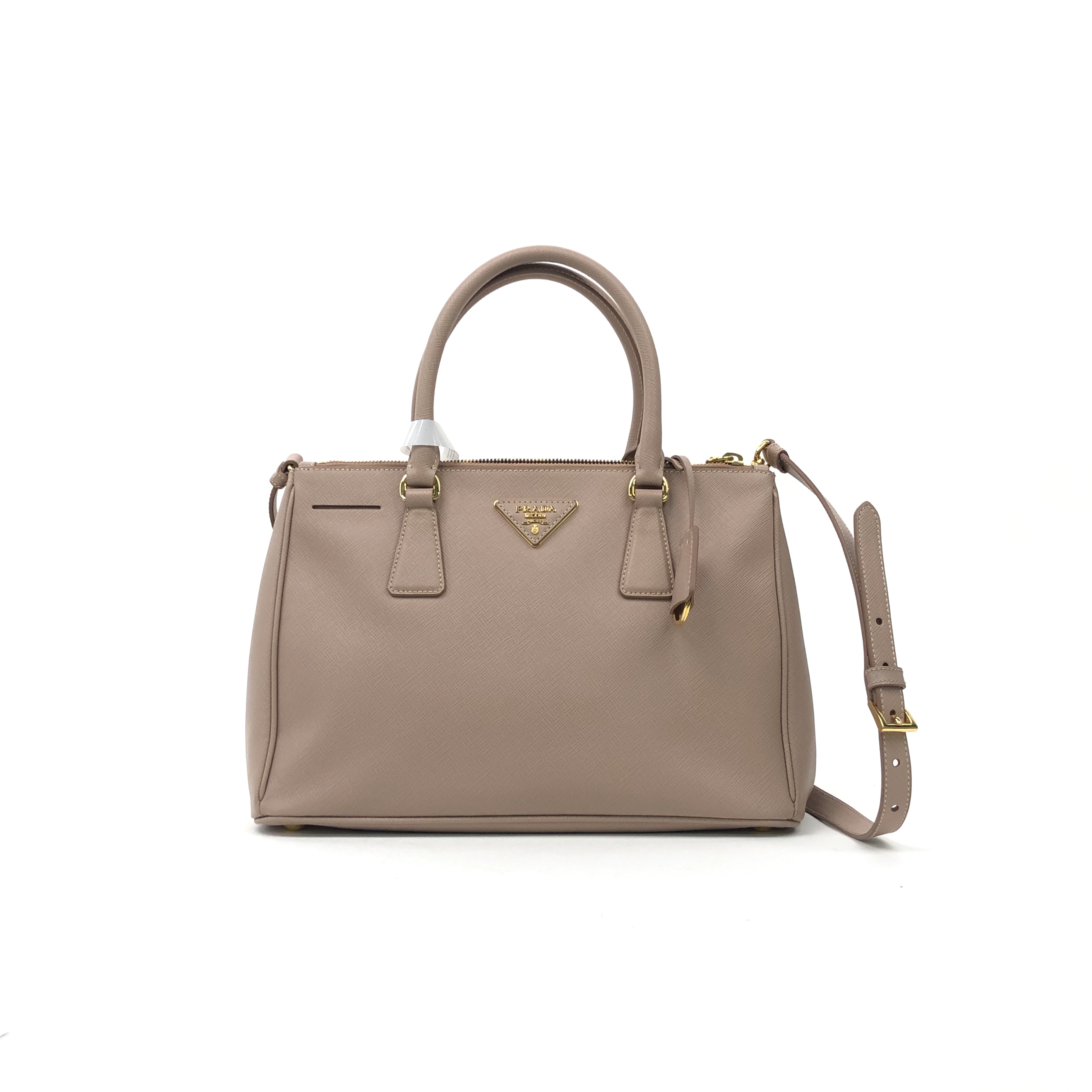 Prada  Shoulder Bag Cowhide Naked Pink