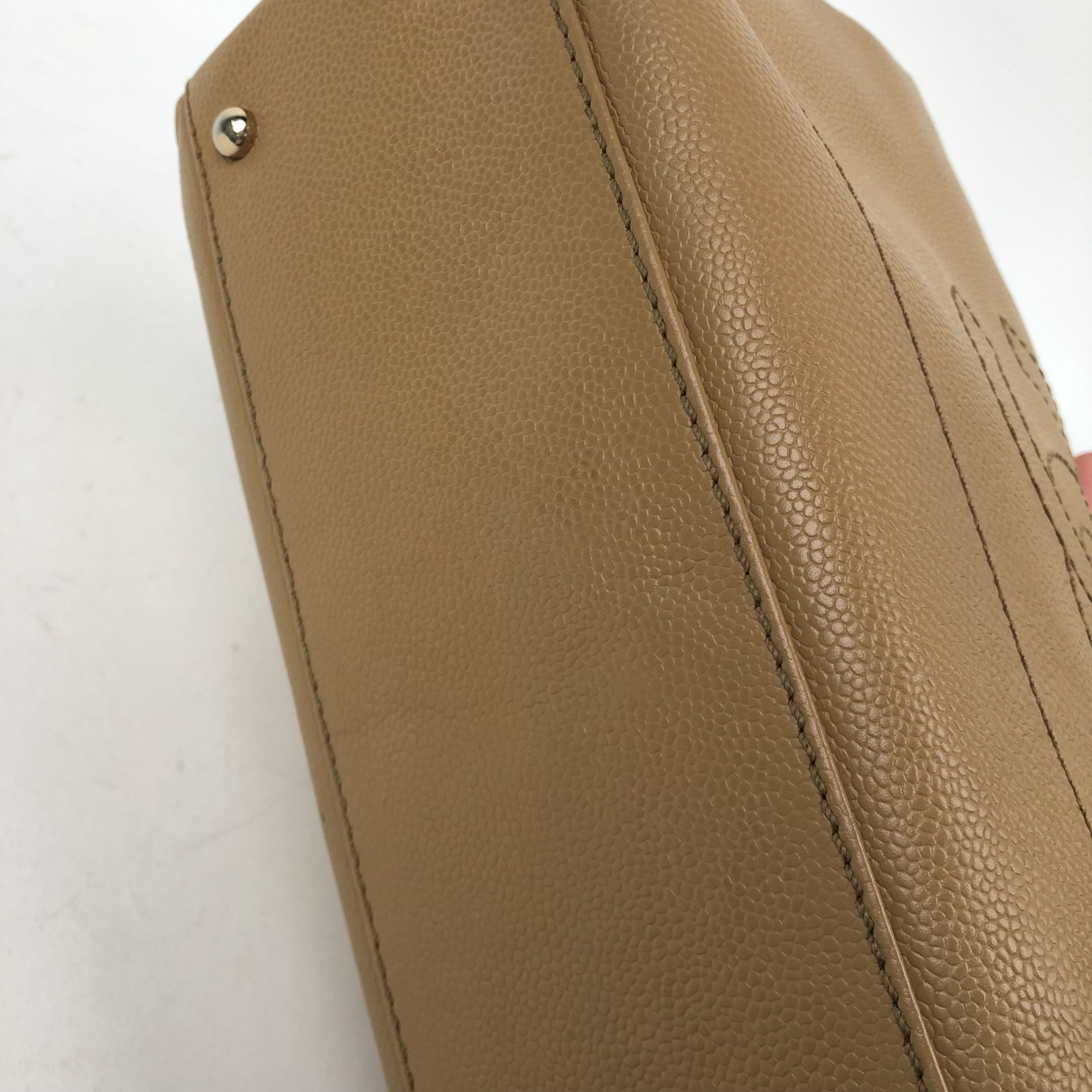 CHANEL Caviar CC Shoulder Bag Beige - Bild 9 von 15