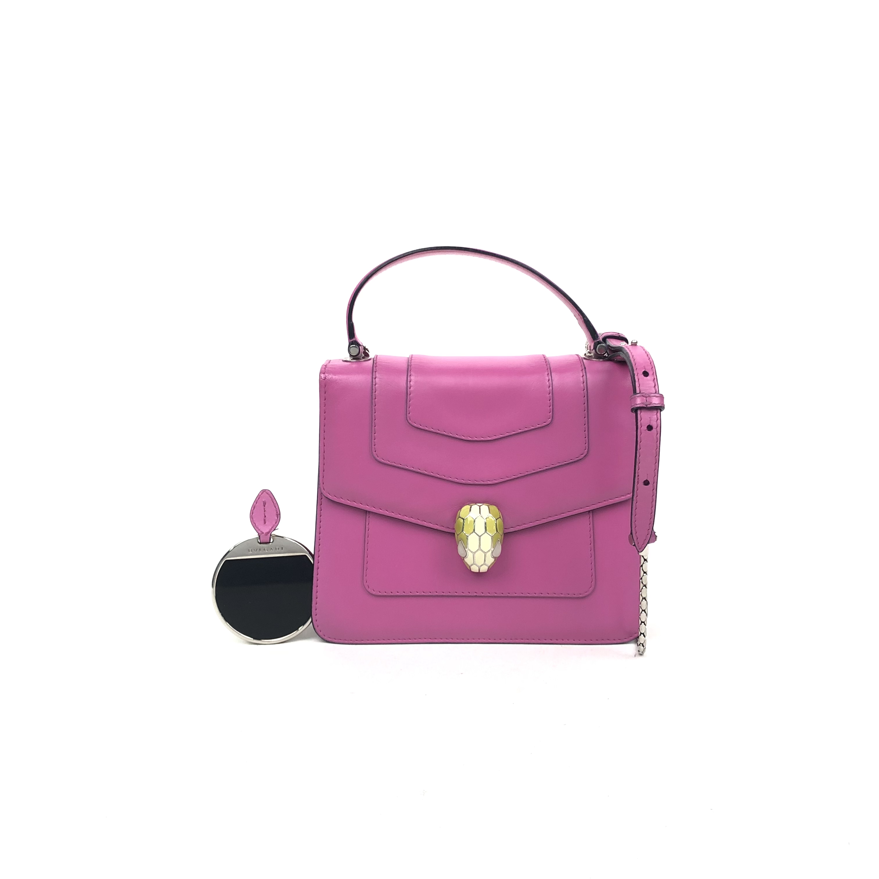 BVLGARI///Cowhide/Pink Purple