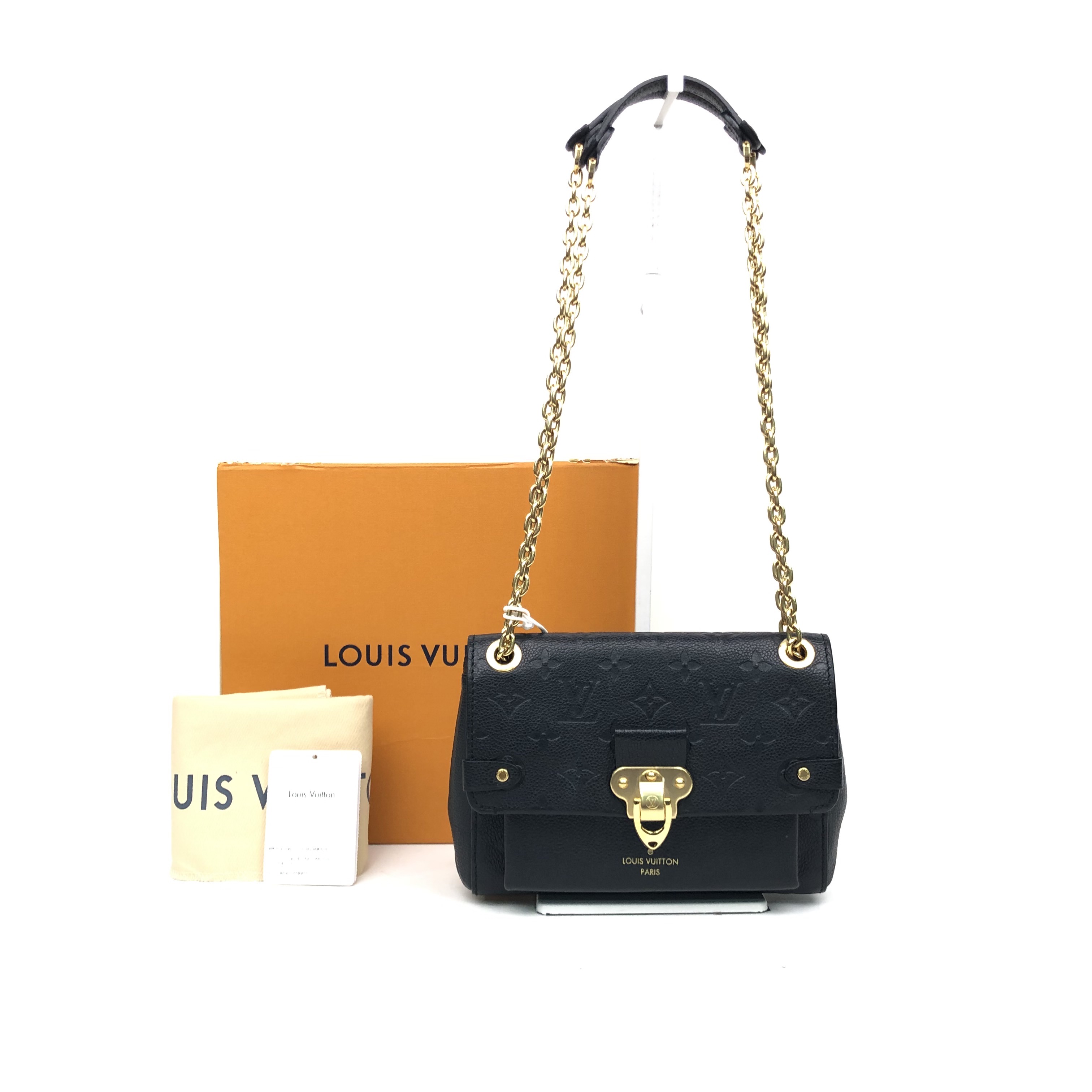 Louis Vuitton Vavin Shoulder Bag Cowhide Black