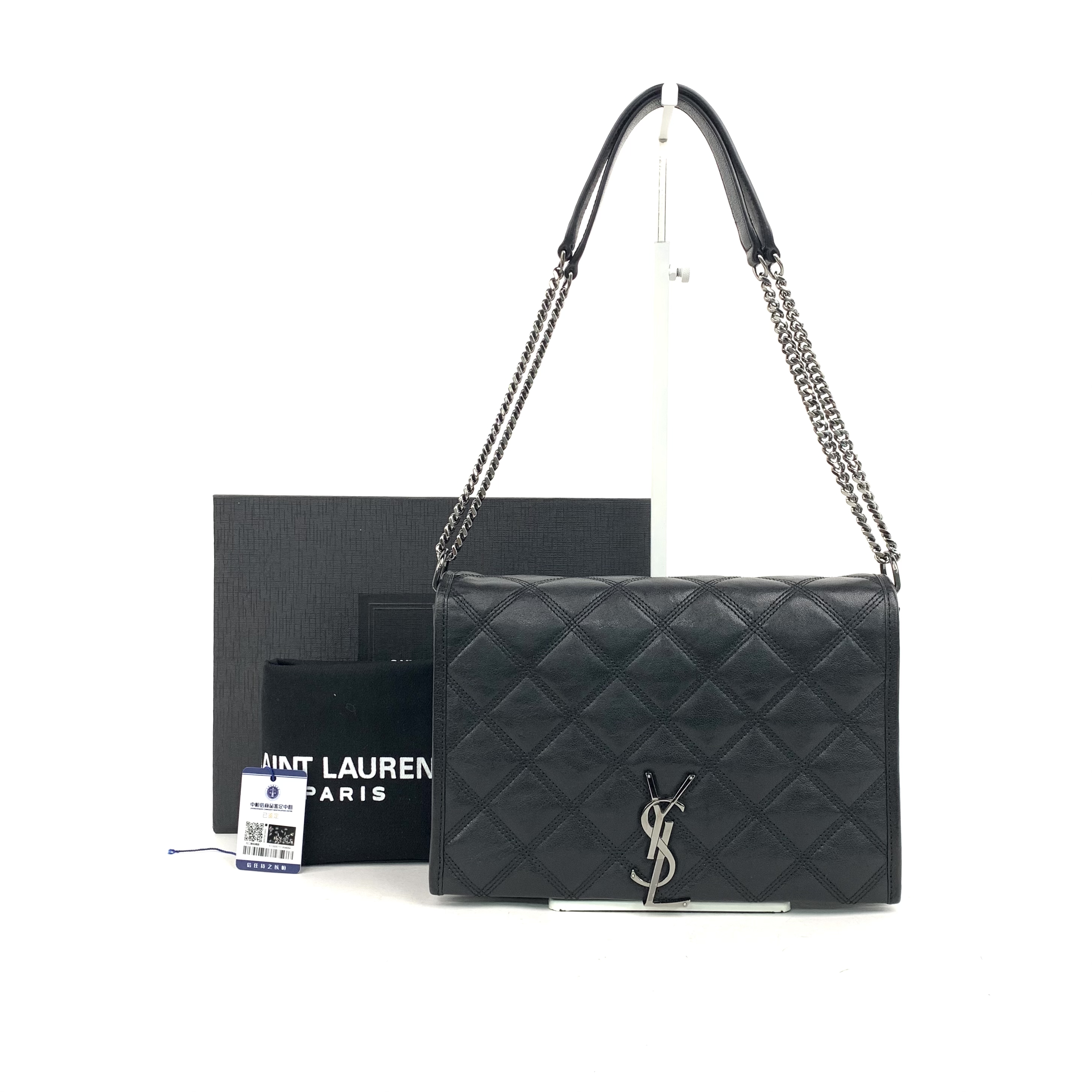 SAINT LAURENT///Cowhide/Black