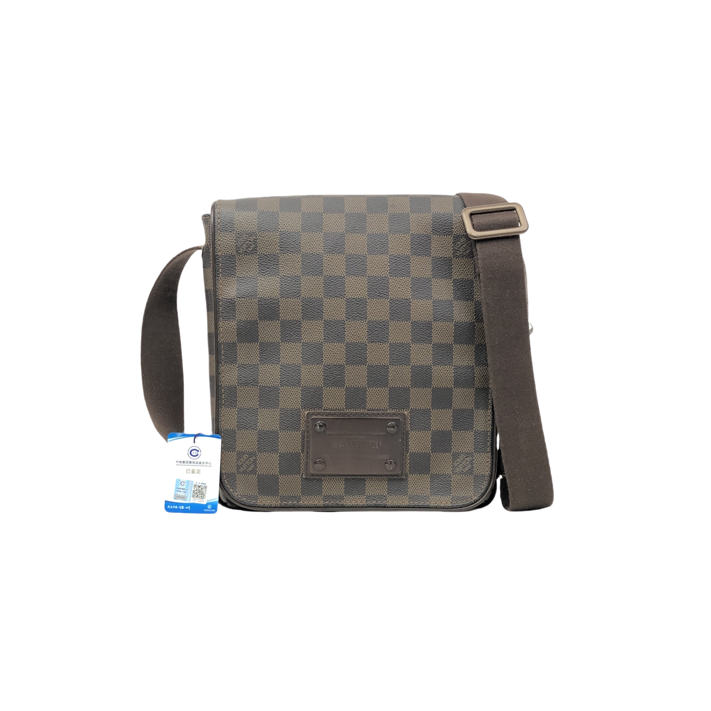 Louis Vuitton / Shoulder Bag Canvas Coating Brown Chess Grid