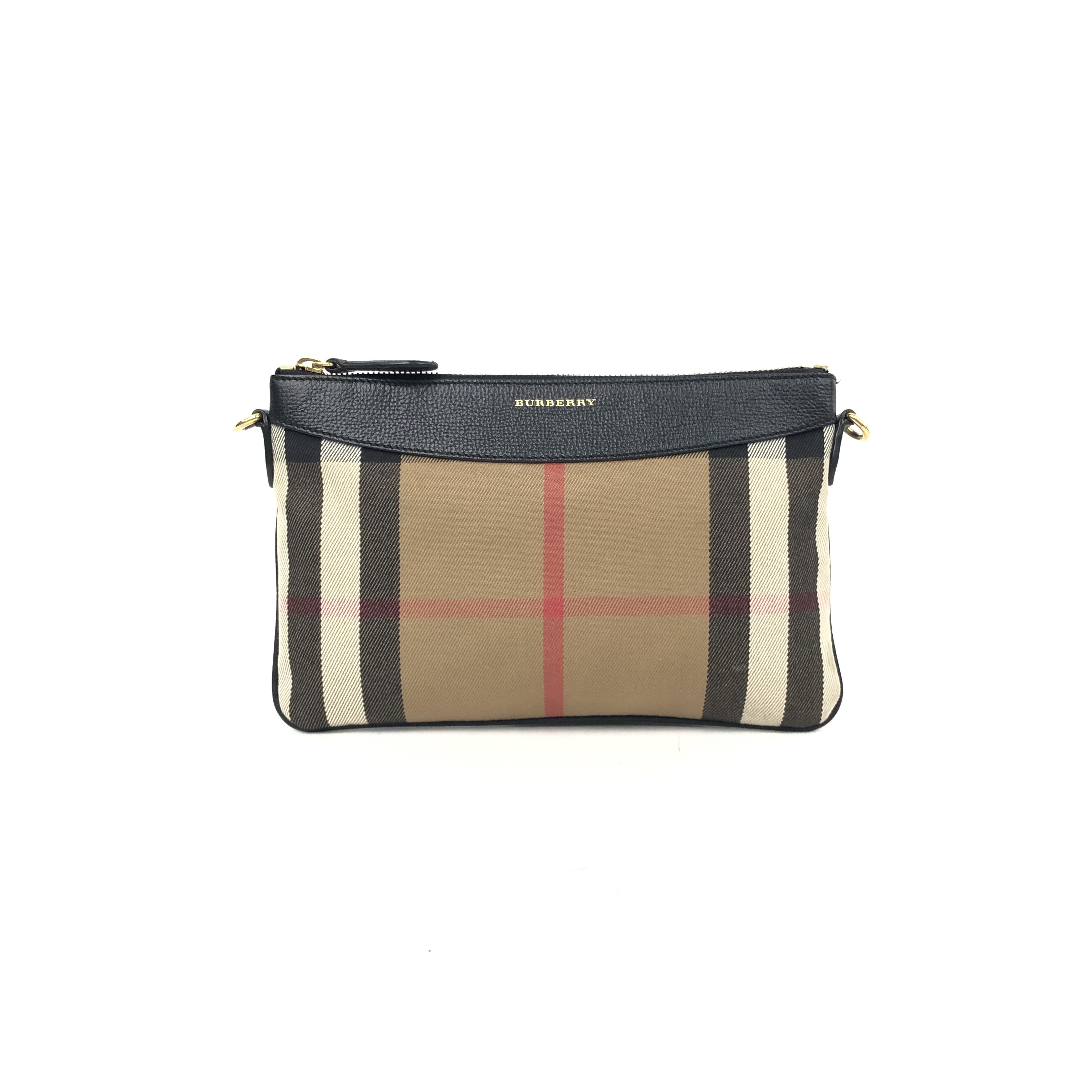 Burberry  Clutch Bag Cowhide/Canvas Multicolor