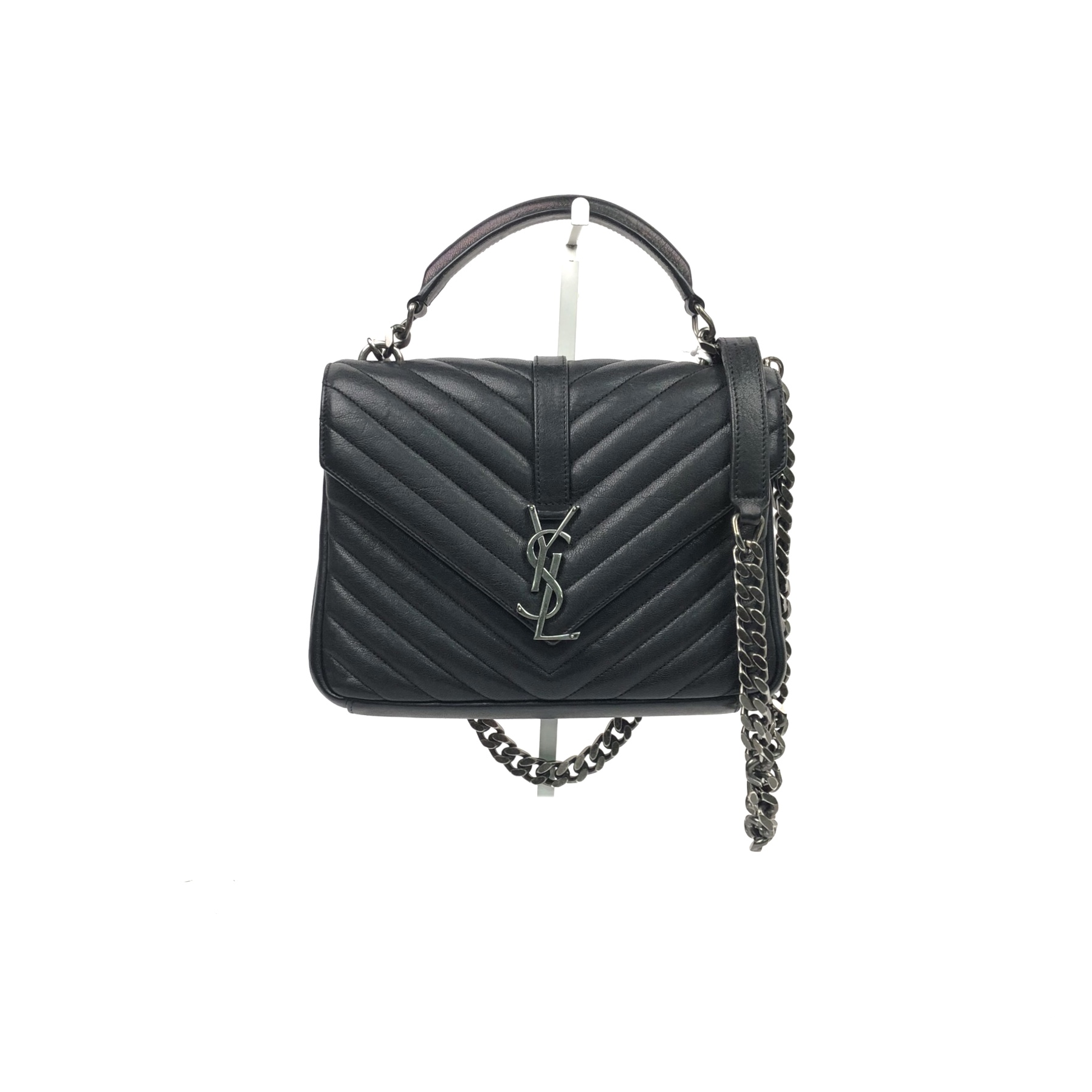 SAINT LAURENT///Cowhide/Black