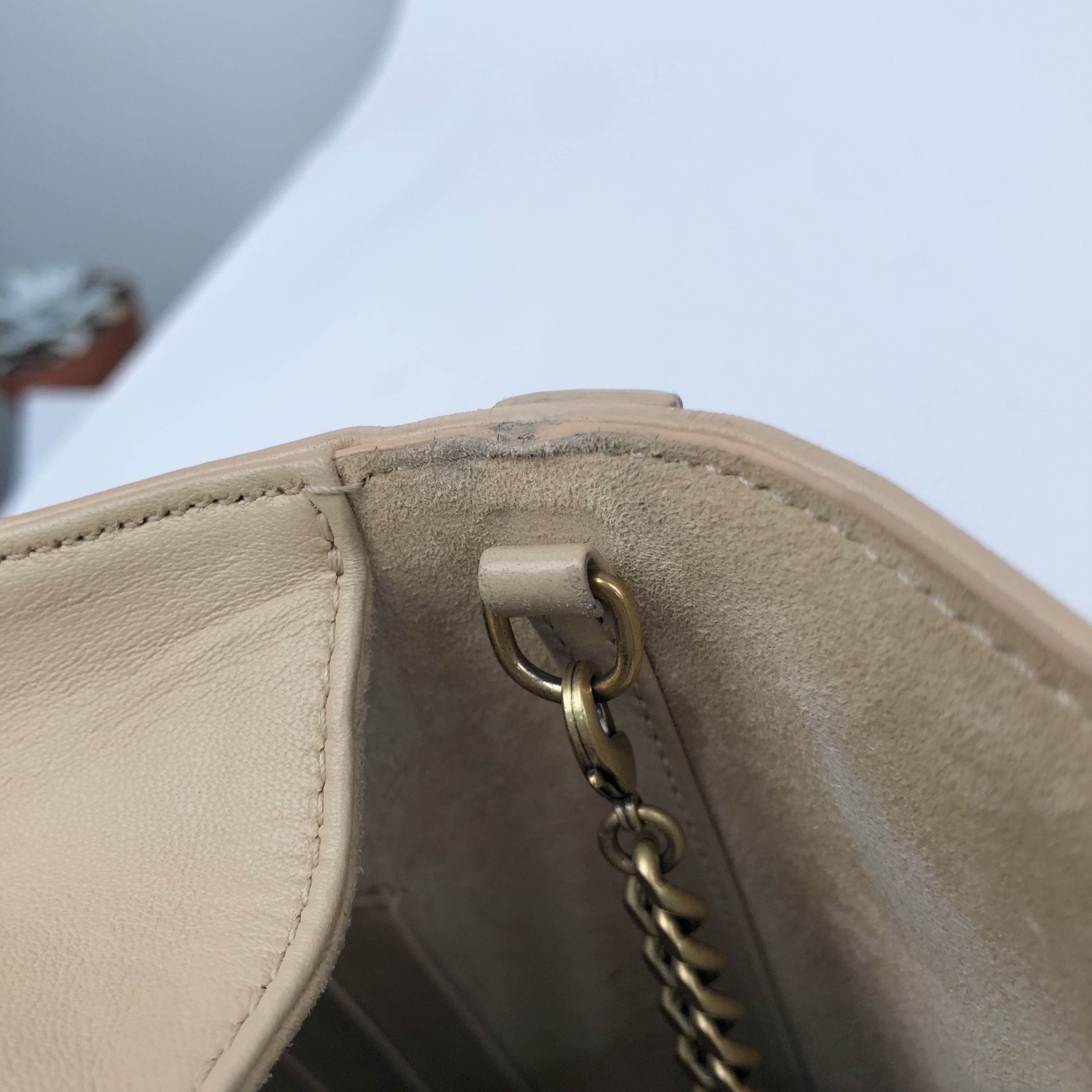 CHRISTIAN DIOR Studded Diorama WOC Shoulder Bag Sheepskin Khaki - Picture 13 of 15
