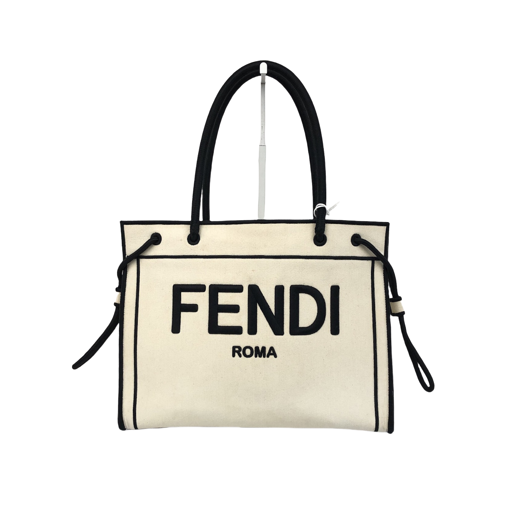 FENDI  Handbag Canvas White