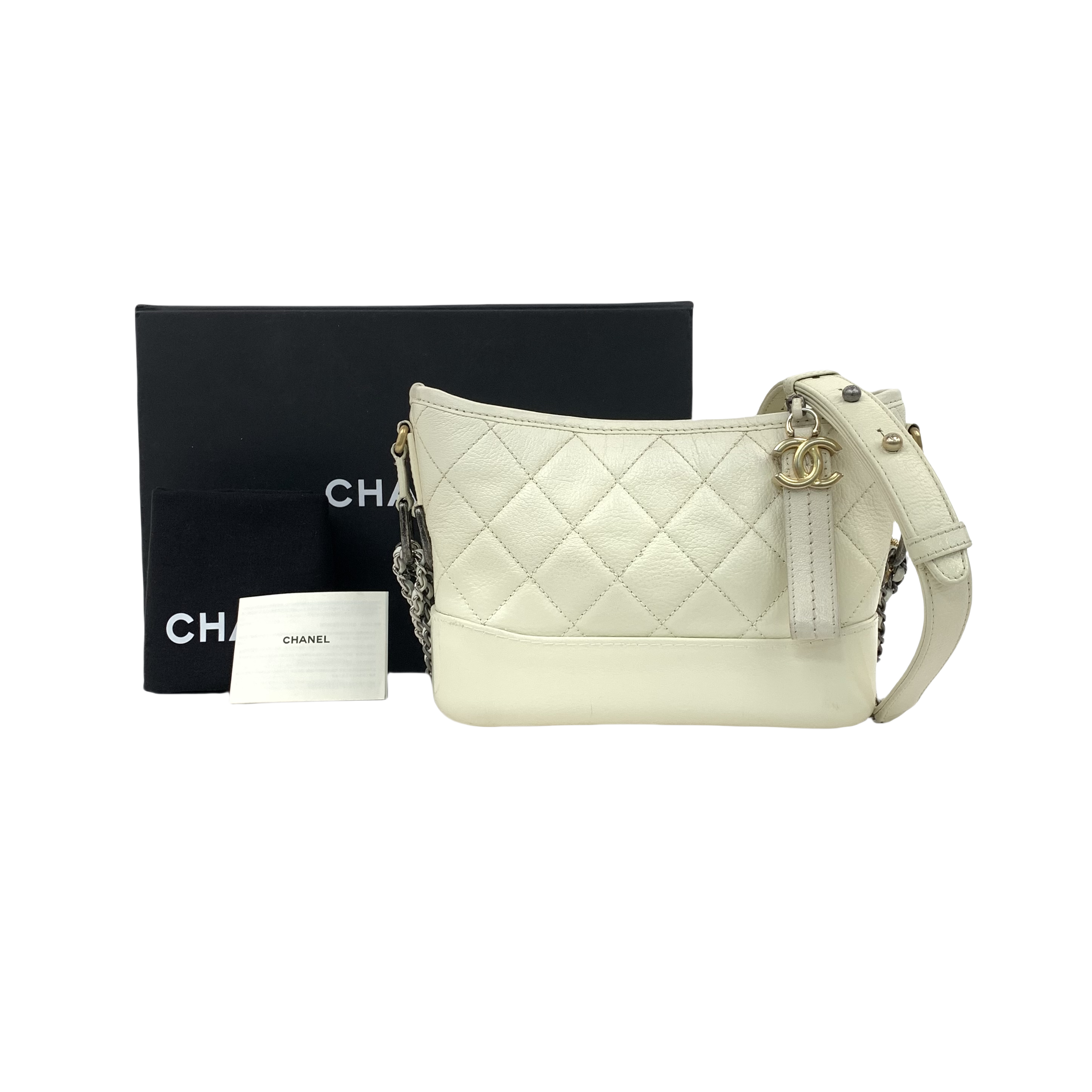 CHANEL///Cowhide/White