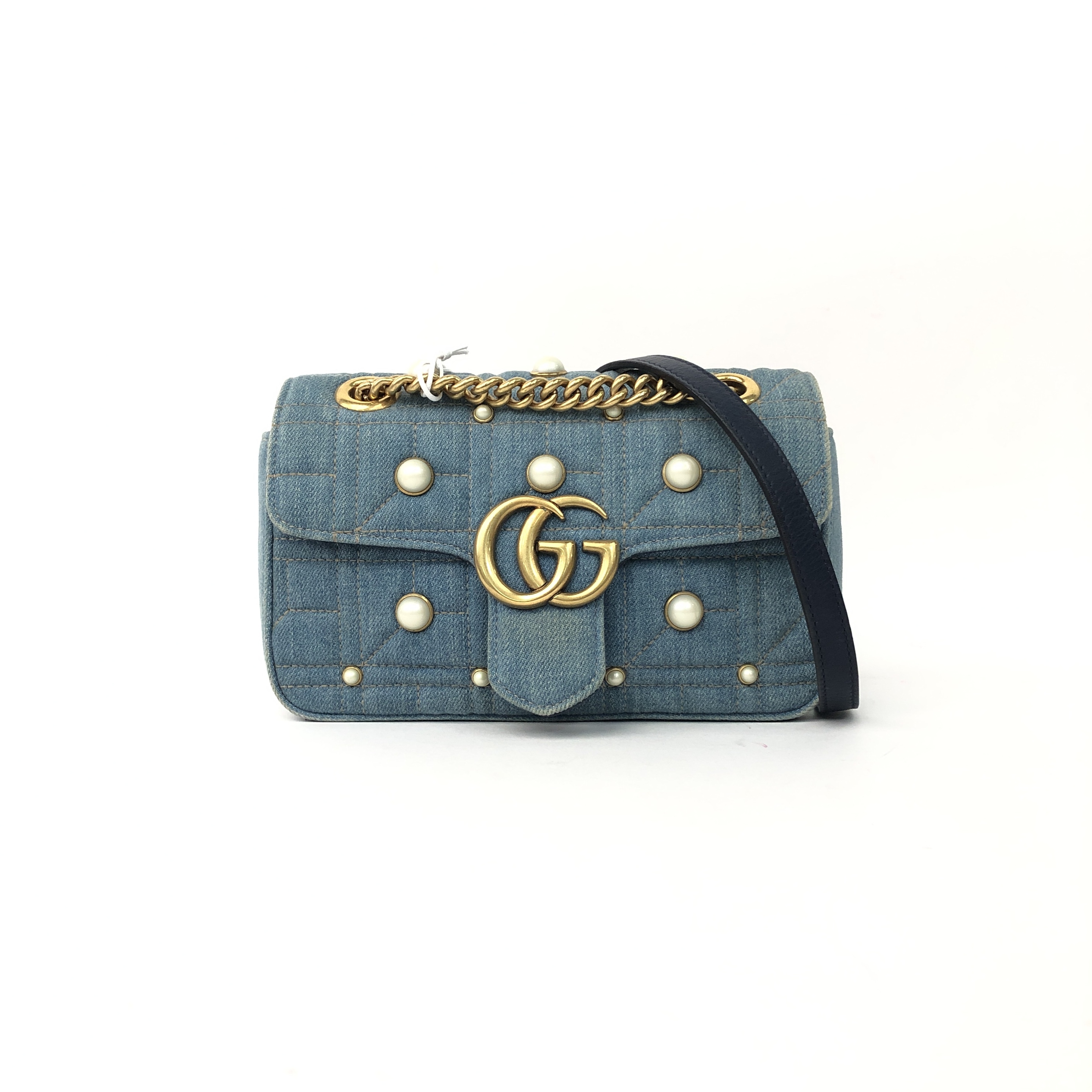 Gucci  Shoulder Bag Textile Cowboy Blue